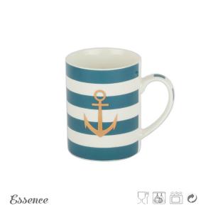 Modern Style Bone China Coffee Mugs 11 OZ Decal Logo For Office / Home