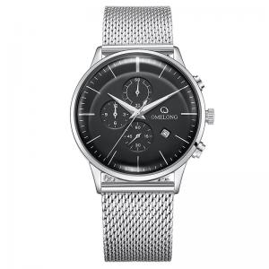 China Stainless Steel Mens Quartz Watch One Year Guarantee CE ROHS SGS Approved supplier