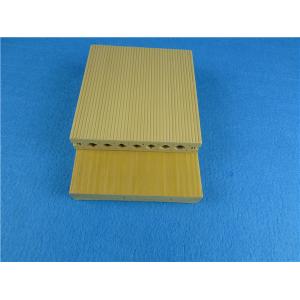 China Mouldproof Yellow WPC Composite Decking / Eco friendly Composite Wood Decking supplier