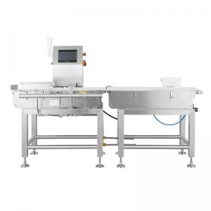 China Eighing Range 3-15kg Boxed And Bagged Products Weighet Check Weighing Sorter Dynamic Conveyor Checkweigher With Rejector supplier