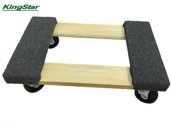 Hard Wood Heavy Duty Furniture Dolly , Furniture Appliance Dolly 800lb OEM