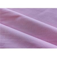Pink Knitted Fabric Lycra Cotton Single Jersey 32S Cotton Spandex