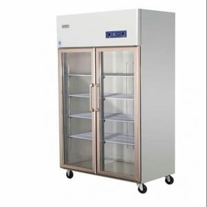 Refrigerated fresh food meat ice cream double door glass door refrigerated freezer