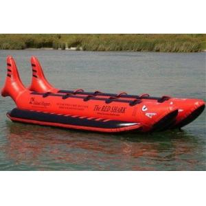 Commercial Island Hopper Red Shark Water Banana Boat 10 Passenger Side by Side for Sales