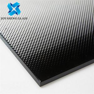 Curved Coated Silk Screen Glass Pattern Size Color Customization