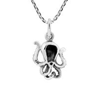 China Wondrous Sea Octopus Sterling Silver Pendant Necklace Sea Life Jewelry for Ocean Lovers on sale