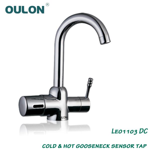 OULON cold & hot gooseneck sensor tap Leo1103DC