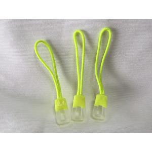 Novelty Transparent Rubber Zipper Puller With Woven Fabric String