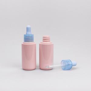 Multiple Color 30ml PETG Cosmetic Dropper Bottles For Herbal Extracts