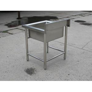Kitchen Equipment Stainless Steel Display Racks Commercial Single Sink