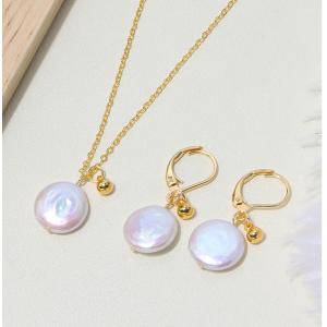 High Quality White Freshwater Pearl Necklace Jewelry Natural Pearl necklace jewelry set Pearl Chain Necklace For Women