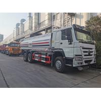 China 20m3 Fuel Tanker Truck Carbon Steel Q235 6x4 371hp Sinotruk Howo CCC on sale