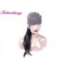 China Unprocessed Virgin Human Hair Straight Front Lace Wigs 200-400g wholesale