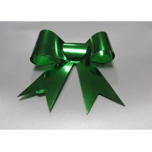 Plastic tie christmas ribbon bow with elastic for gift , candy , chocolate packaging