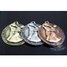 China High 3D Effec Custom Engraved Sports Metal Dance Running Fencing Medals And Ribbons ,Zinc Alloy Medalloon wholesale