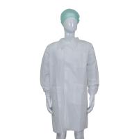 China Non Woven Fabric / SMS / Tyvek Disposable Lab Coats For Industrial on sale