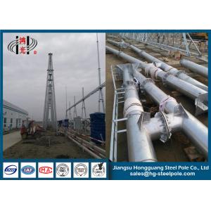 China 500KV Anti Rust Galvanized Steel Structures , Hot Dip Galvanized Power Transmission Tower supplier