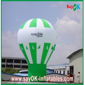 Green Ground Advertising Balloons Custom Inflatable Products Rainbow Design