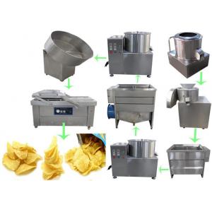 Snack Food Factory Semi Automatic Potato Chips Production Line