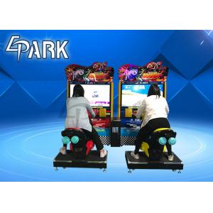 China TT moto 42 Inch Car Racing Game Machine Coin Operated , Arcade Driving Simulator supplier