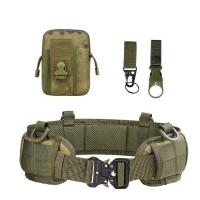 China Russian Camouflage Molle Tactical Belt Adjustable Army Military Tactical Belt With Buckle on sale