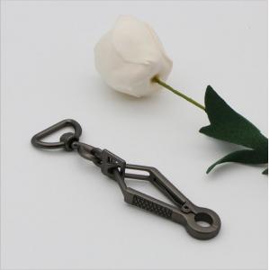 China Factory direct sales specifications complete variety of zinc alloy d ring snap hook,metal snap hook with gunmetal color supplier