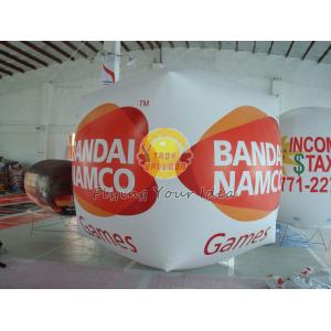 Cube balloon with four sides digital printing, Inflatable Ground Balloon for Trade show