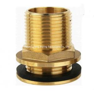China 15mm od yellow brass color forged brass compression fitting straight threaded water tank connector supplier