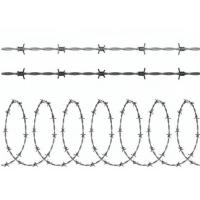 China Anti Biker High Tensile Barbed Wire , Building Barbed Wire Fence Normal Twist on sale