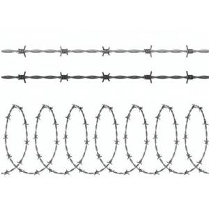 Anti Biker High Tensile Barbed Wire , Building Barbed Wire Fence Normal Twist
