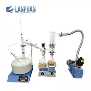 huile essentielle de vide en verre de machine de distillation de chemin court du laboratoire 5Ltr