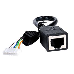 Custom Black OD5.5mm RJ45 Extension Cable Female Connector Cable