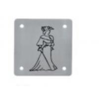 China Stainless Steel Acrylic Bathroom Light Door Number Signs Plates For Restroom Wc Toilet on sale