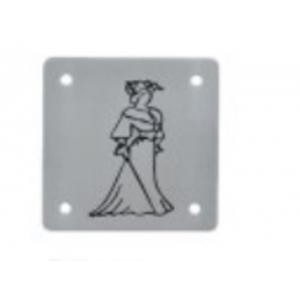 Stainless Steel Acrylic Bathroom Light Door Number Signs Plates For Restroom Wc Toilet