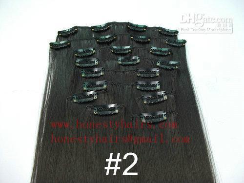 100% REMY hair extension, Clips in hair extension 8"-34" in length,color can be
