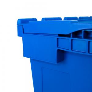 China Nested Plastic Container Logistic Nesting PP Plastic Box with Lid Customized Color supplier