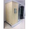 China Recantangel Sauna Room Bathroom Shower Cabins 2 Sided Waste Drain / Wooden Room wholesale