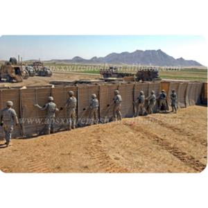 Collapsible 4mm Hesco Barriers Military Edge Protection Wall Mil 10 Fence