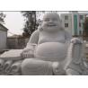 Chinese Happy Laugh Buddha White Carved Sitting Buddha Sculpture