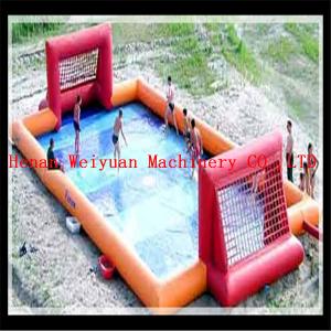 CE Fun new air tight water football game inflatable soap soccer field