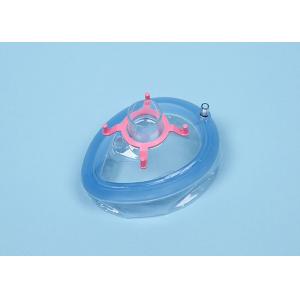 China Medical Grade PVC Anesthesia Face Mask with Check Value and Air Cushion supplier