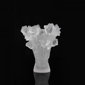 Fashionable Clear Rose Crystal Incense Burner Customized Color