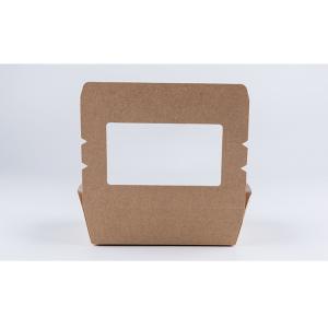 Disposable Waterproof Take Away Lunch Box Fast Food Box With Window