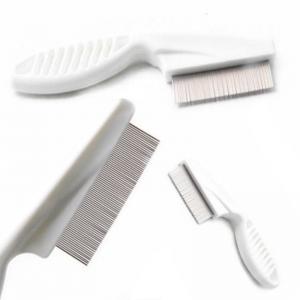 China Plastic Handle Metal Comb Lice Comb With Magnifying Glass Hair Combs Remover For Dogs Cats, Pet supplier