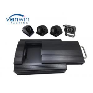 China 4G 4 Channel GPS Video vehicle dvr system with 2 Tera HDD Storage 4 Cameras RS232 MDVR wholesale