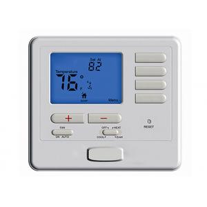 China Digital LCD Screen Non Programmable Thermostat , Battery Operated Room Thermometer supplier