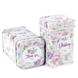 Wedding Souvenir Gift Packing Metal Tin Can For Candy Chocolate Tea Storage
