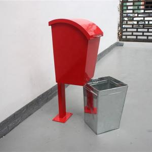 China Cute Mild Steel Dog Waste Bin Can With Surface Mounted Wall Mounted Type supplier