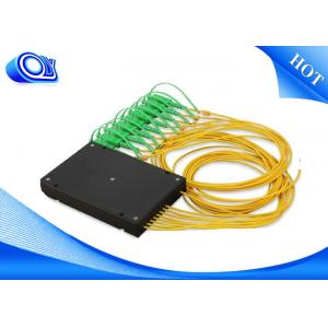 China SC APC 1X16 1X32 port Singlemode / Multimode Passive SC APC connector Optical Splitter supplier