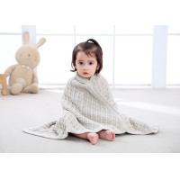 China Knitted Personalized Cotton Baby Blankets , Customized Oblong Unique Baby Bedding Sets on sale